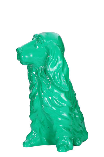 Skulptur Munsterlander 11-J Grün