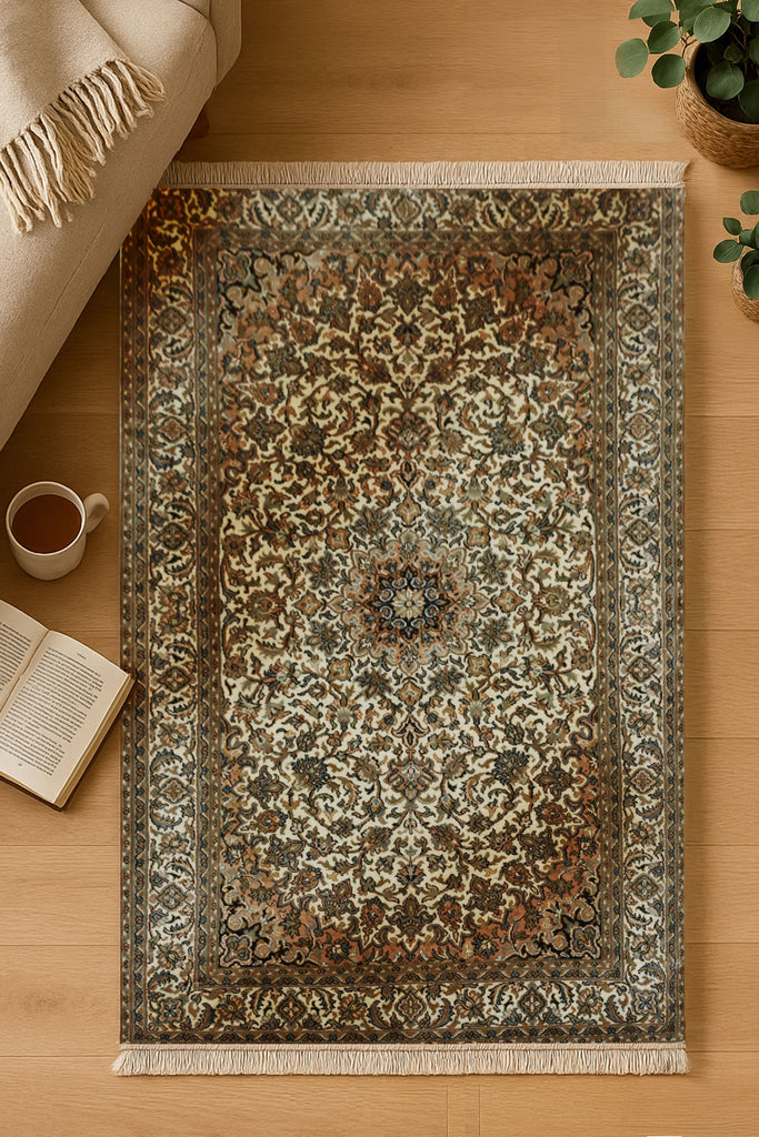 Kashan 64 Multi 96cm x 155cm (B.No. 51)