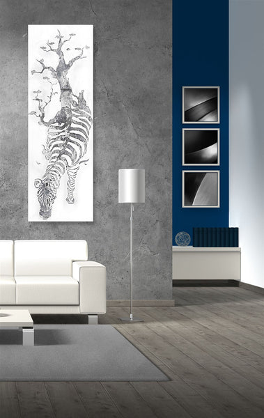 Öl-Wandbild Zebra 50x150 COL500