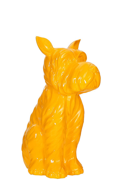 Skulptur Terrier I 110 Gelb