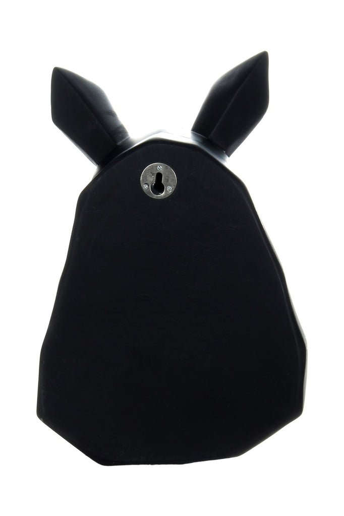Wanddeko Rhino 100 Schwarz