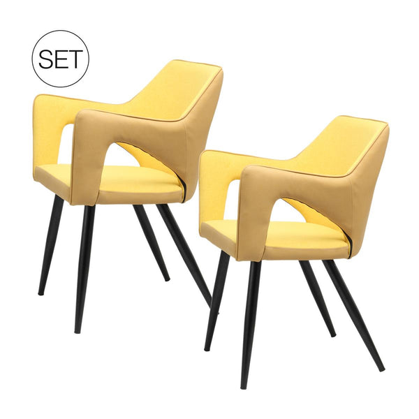 Stuhl Palina 100 2er-Set Gelb