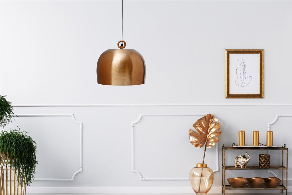 Hängelampe Art Deco 300 Kupfer