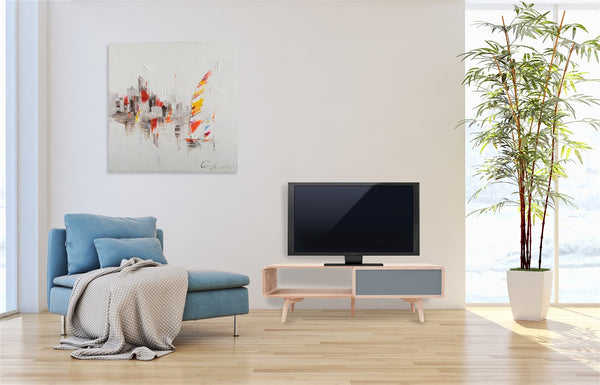 TV-Tisch Avery I Esche / Grau