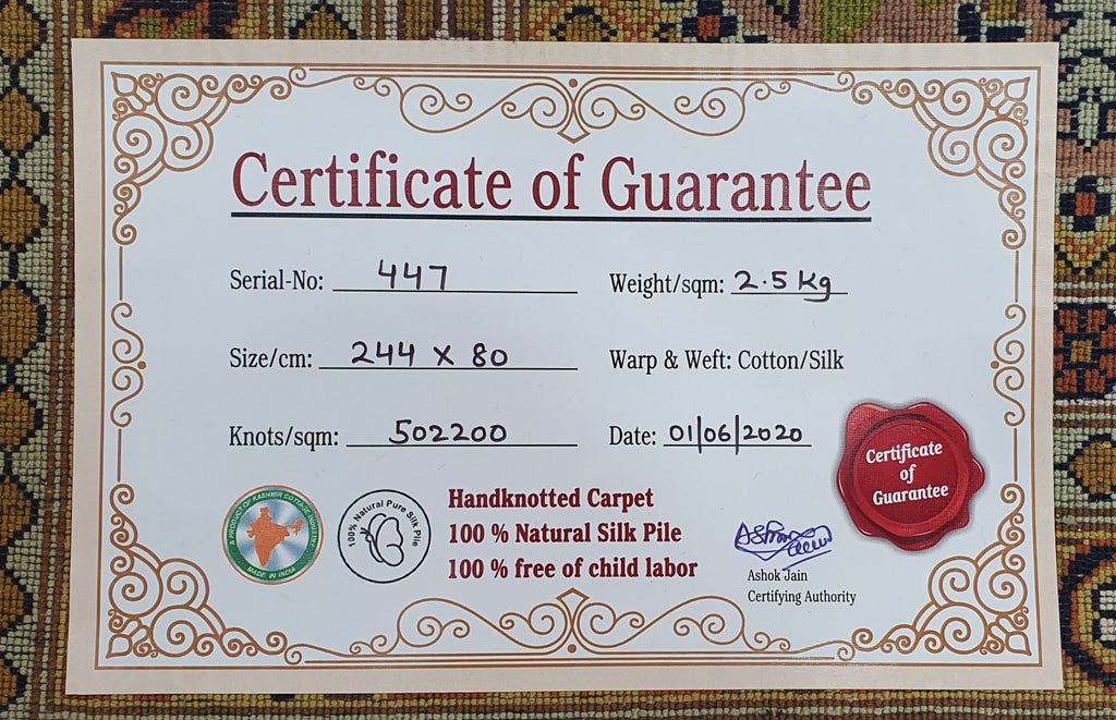 Hamadan 230 Multi 80cm x 244cm (B.No. 447)