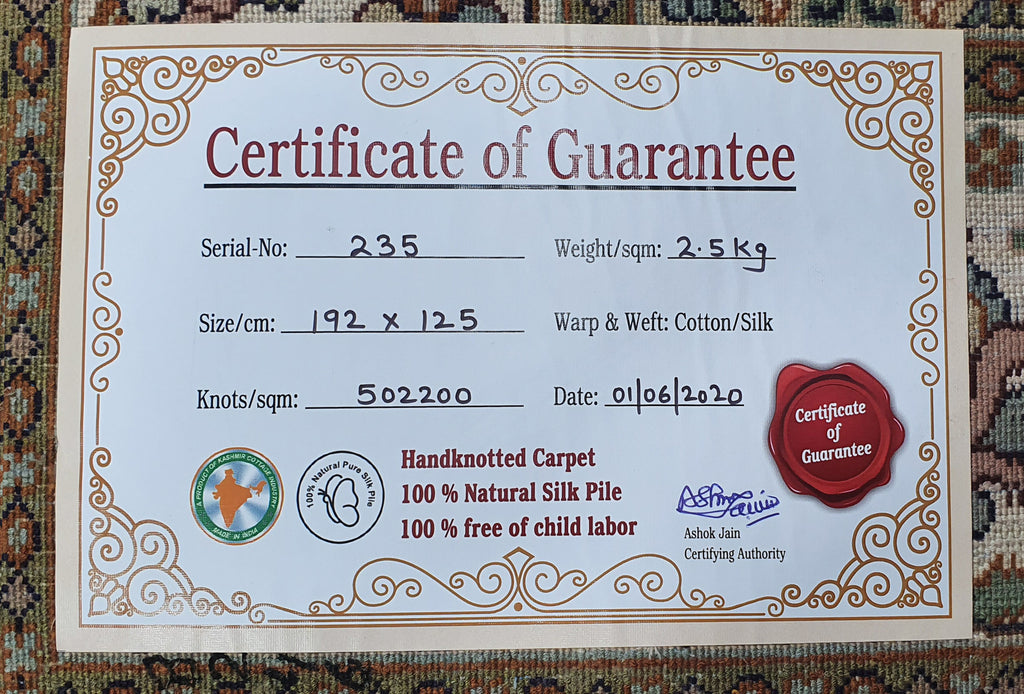 Kashan 8246 Multi 125cm x 192cm (B.No. 235)