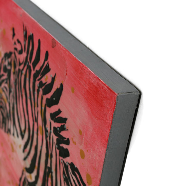 Öl-Wandbild Zebra 70x70 PHA100