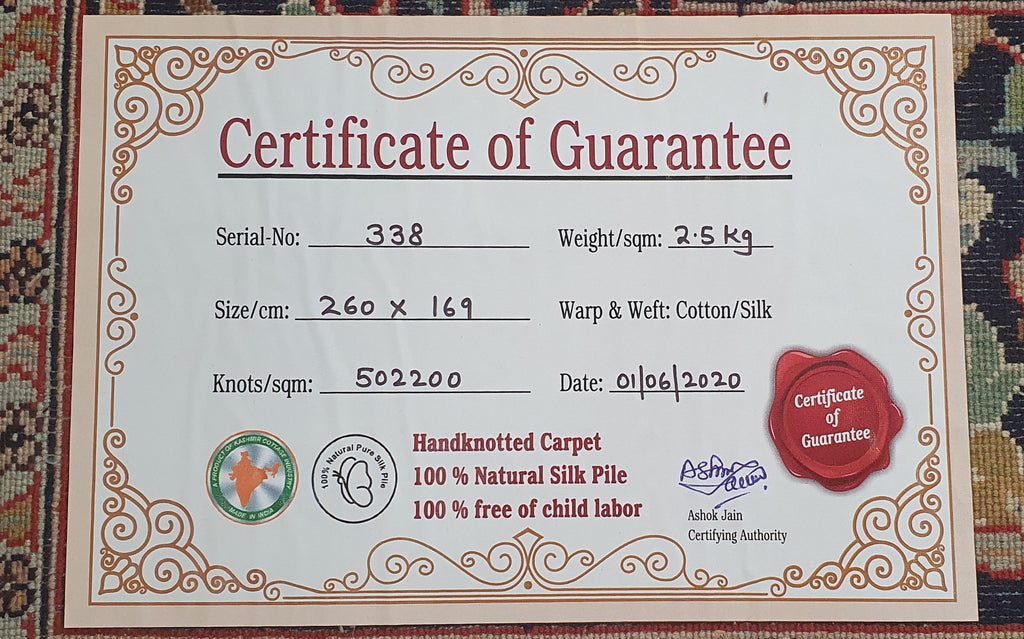 Kashan 7465 Multi 169cm x 260cm (B.No. 338)