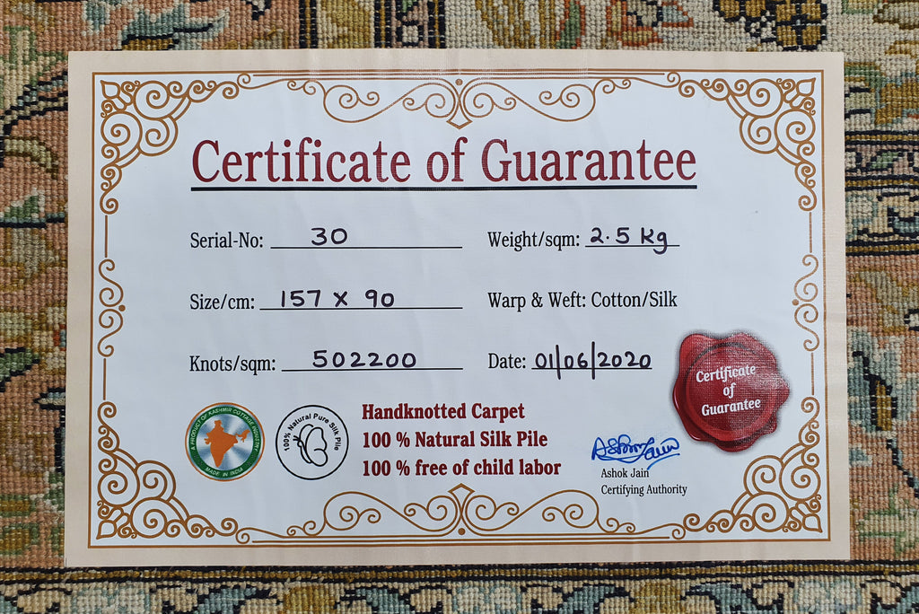 Kashan 999 Multi 90cm x 157cm (B.No. 30)