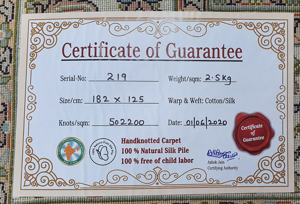 Kashan 12489 Multi 125cm x 182cm (B.No. 219)