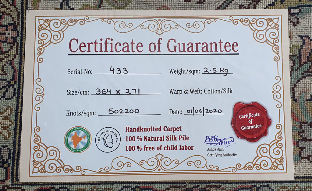 Kashan 8379 Multi 271cm x 364cm (B.No. 433)