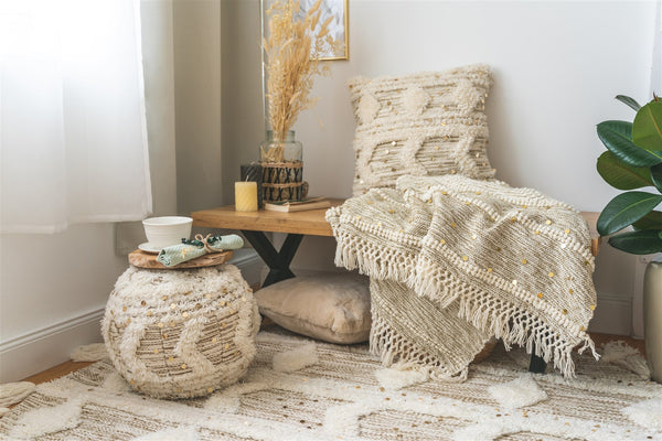 Decke Bohist 400 Creme / Khaki