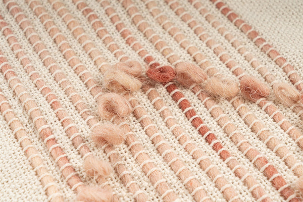 Decke Bohist 200 Rosa / Creme