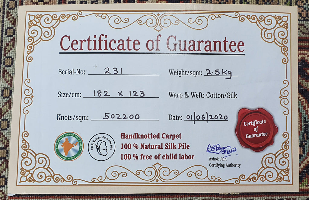 Kashan 9046 Multi 123cm x 182cm (B.No. 231)