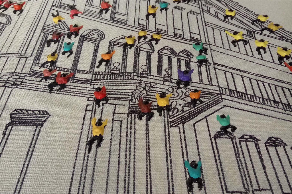 Öl-Wandbild Flash Mob I 100x75 PAB140