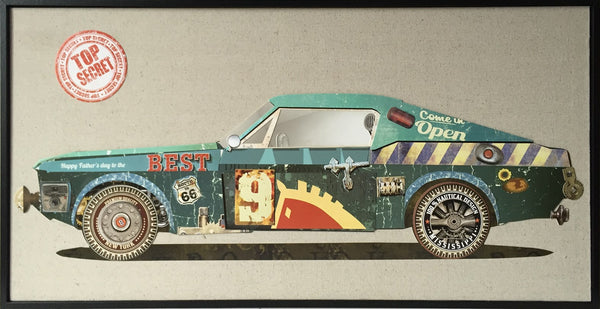 Papier Wandbild Sportscar II 82x42 FRE330