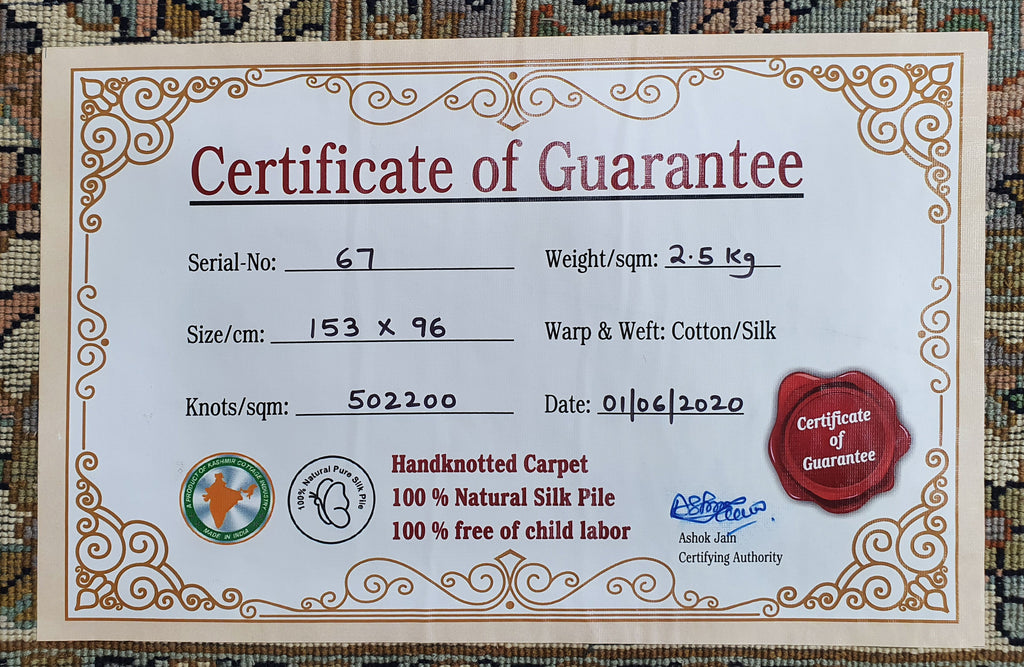 Kashan 12317 Multi 96cm x 153cm (B.No. 67)