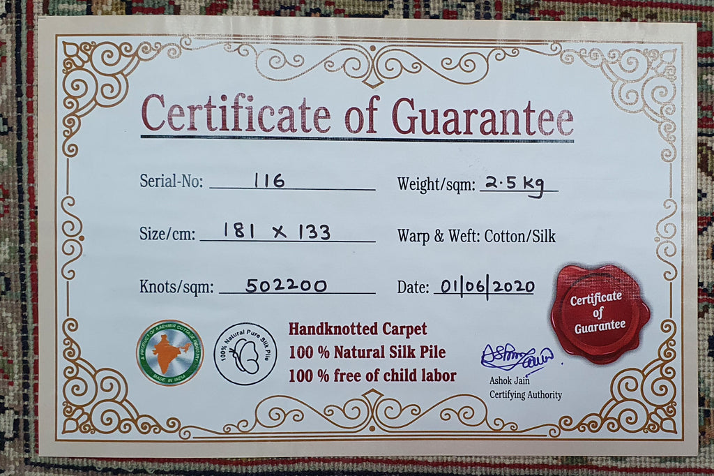 Kashan 12306 Multi 133cm x 181cm (B.No. 116)