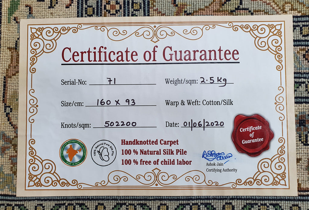 Kashan 625 Multi 93cm x 160cm (B.No. 71)