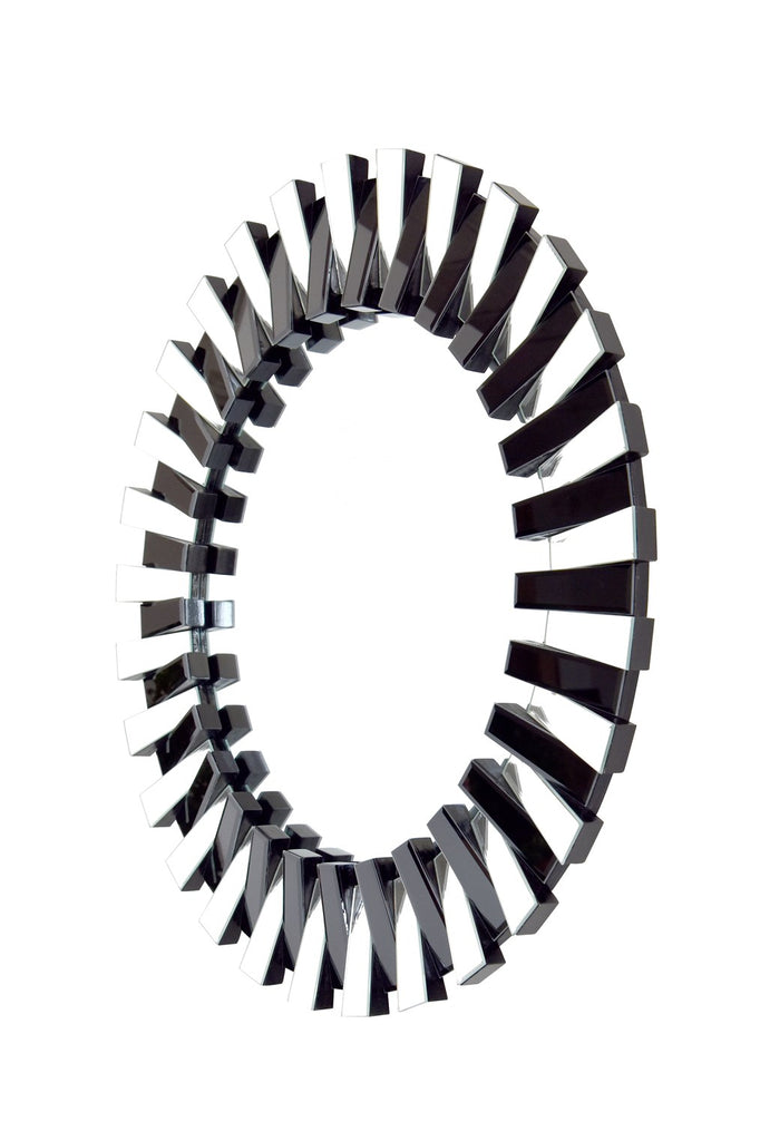 Wandspiegel Apollon 900 Silber / Schwarz