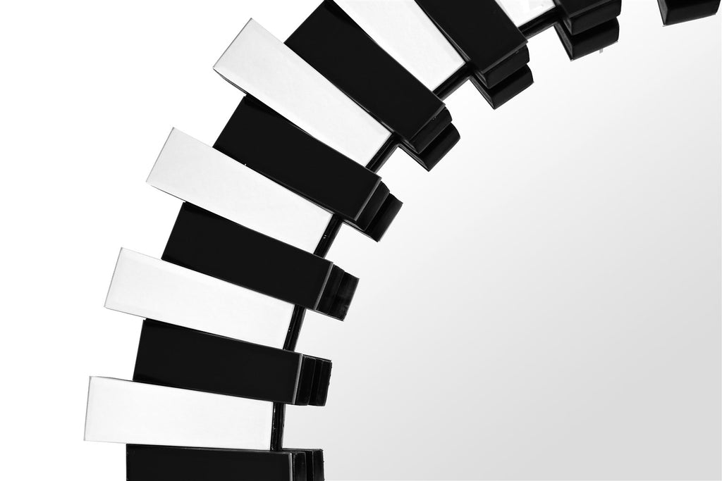 Wandspiegel Apollon 900 Silber / Schwarz