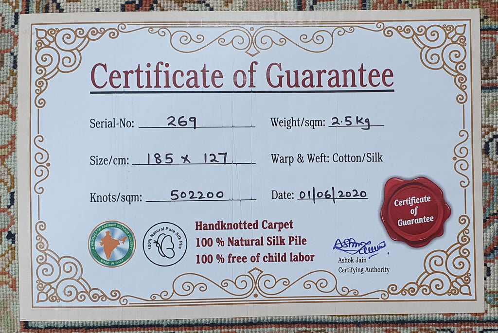 Kashan 12056 Multi 127cm x 185cm (B.No. 269)