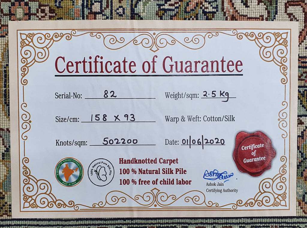 Kashan 5049 Multi 93cm x 158cm (B.No. 82)